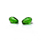 Glass Beads Strands, Teardrop, Green, 8x12mm, Hole: 1.6mm, about 58pcs/strand, 27.24''(69.2cm)