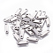 Tarnish Resistant 201 Stainless Steel Chain Tabs, Chain Extender Connectors, Oval, Stainless Steel Color, 12x3x1mm, Hole: 1.4mm