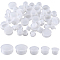 50Pcs 5 Style Plastic Bottle Stoppers, for Wine Bottle, Column, White, 15~24.5x10~11mm, Inner Diameter: 9~20mm, 10pcs/style