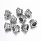 Tibetan Style Alloy Caps, Cadmium Free & Lead Free, Cone, Antique Silver, 8x9mm, Hole: 2mm