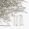 Brass Ball Head Pins, Cadmium Free & Lead Free, Platinum, 14x0.5mm, 24 Gauge, Head: 2mm, about 10000pcs/bag