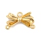 Alloy Chandelier Component Links, Bowknot, Golden, 12.5x20x4.5mm, Hole: 1.4mm and 2mm