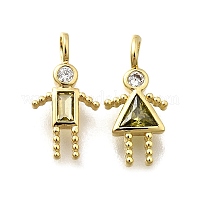 Латунные микро проложить кубического циркония подвески&nbsp;KK-D339-02G-08
