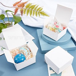 Складная творческая коробка крафт-бумаги&nbsp;CON-WH0062-05A-WH