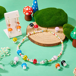 14шт 7 цвета бусины лэмпворк ручной работы&nbsp;LAMP-TA0001-89