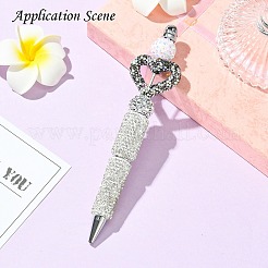 Бусины из полимерной глины в форме сердца со стразами&nbsp;CLAY-NH0001-09B-06