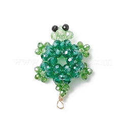 3d подвески из гальванического стекла с бисером в виде черепахи&nbsp;PALLOY-MZ00674