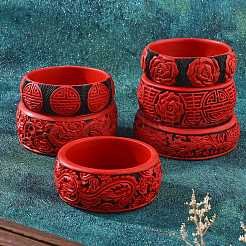 Браслеты из киновари в китайском стиле&nbsp;BJEW-U036-02