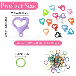 50 шт. акриловые застежки-клешни&nbsp;DIY-YW0011-20A