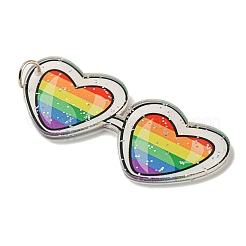 Большие акриловые подвески с двусторонним принтом&nbsp;OACR-G030-05B