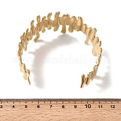 Браслеты-манжеты из нержавеющей стали 304 для женщин&nbsp;BJEW-D384-04G