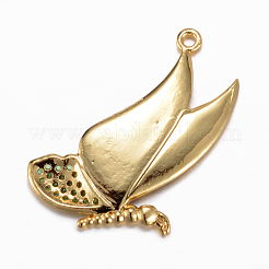 Латунные микро проложить кубического циркония подвески&nbsp;X-ZIRC-D114-07A