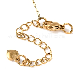 Женские ожерелья-цепочки из нержавеющей стали 304 с круглыми гранеными стеклянными бусинами&nbsp;NJEW-G190-02G