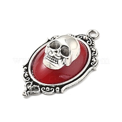 Овальные подвески в готическом стиле с черепом из сплава смолы&nbsp;LS-PALLOY-V007-04AS-01