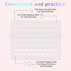 Акриловый настенный держатель для сережек&nbsp;ODIS-WH0086-110B
