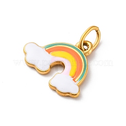 Подвески из нержавеющей стали 304 с эмалью&nbsp;STAS-I331-05G-03