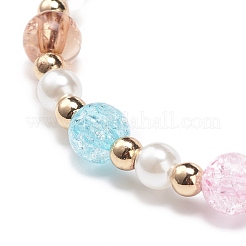 Красочный браслет из эмали из сплава с милыми подвесками&nbsp;BJEW-JB08661-03