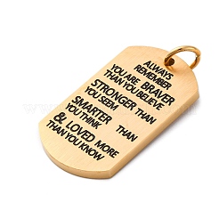 Подвески из нержавеющей стали 304 с эмалью&nbsp;STAS-U043-03G