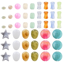 210шт 8 стиля прозрачные акриловые бусины&nbsp;OACR-YW0003-22