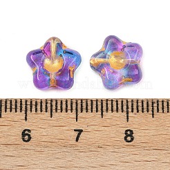 Гальванопокрытие и стеклянные бусины с золотым металлическим плетением&nbsp;EGLA-T029-02G