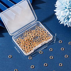 200 шт. латунные открытые кольца для прыжков&nbsp;KK-BBC0004-41B