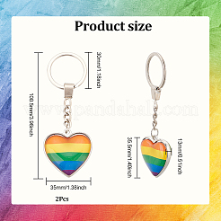 2шт. Брелок из сплава Pride&nbsp;KEYC-DC0001-06
