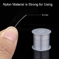 1 рулон прозрачной нейлоновой проволоки&nbsp;X-NWIR-R0.4MM