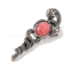 Подвески из синтетического родонита&nbsp;G-A224-03AS-05