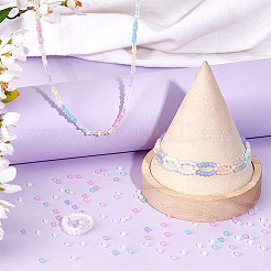 150 г 15 цвета прозрачный матовый стеклянный круглый бисер&nbsp;GLAA-PH0003-08