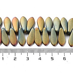 Стеклянные бусины с гальваническим покрытием &nbsp;EGLA-P057-03A-FP01