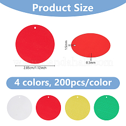 192 г подвески из ПВХ с пайетками 4 цветов&nbsp;PVC-DC0001-01