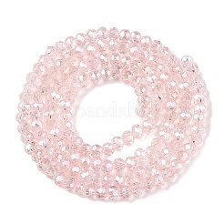 Стеклянные бусины с гальваническим покрытием &nbsp;EGLA-A044-T2mm-A22