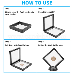 Полиэтиленовый (pe) 3d держатель дисплея с плавающей рамкой&nbsp;ODIS-FH0001-02B-01