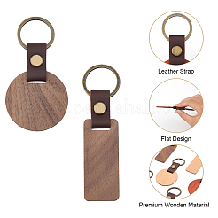 6шт. 6-х стильный деревянный брелок-подвеска&nbsp;KEYC-CA0001-52