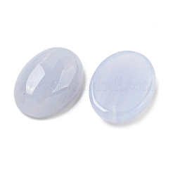 Натуральный голубой агат шнурка кабошоны&nbsp;G-I363-01B