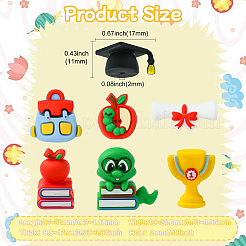 14шт 7 стиля силиконовые бусины&nbsp;SIL-CJ0003-05