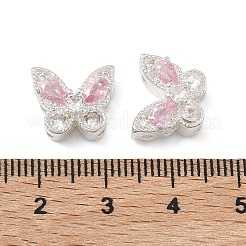 Латунные бусины в форме бабочки&nbsp;KK-C168-07S