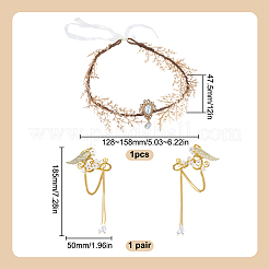 Комплекты ювелирных изделий для свадебной вечеринки из сплава и латуни и смолы&nbsp;SJEW-HY0001-02
