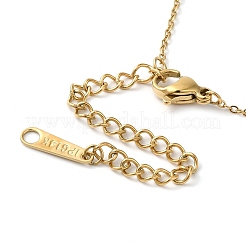 Ожерелья из прямоугольной цепочки из нержавеющей стали 304 для женщин&nbsp;NJEW-K255-06G