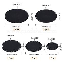 10 комплект 5-х видов плоской круглой фетровой ткани&nbsp;DIY-PH0009-24A