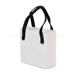 Ящики для украшений из искусственной кожи с квадратной губкой внутри и прямоугольными мешочками для украшений из текстурированной бумаги&nbsp;LS-ABAG-B009-02B