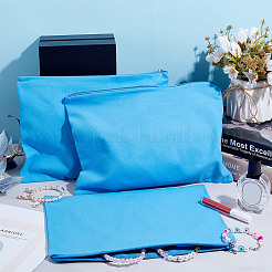 Мешочки из микрофибры для хранения серебряных украшений на молнии&nbsp;ABAG-WH0032-85A