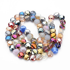 Стеклянные бусины с гальваническим покрытием &nbsp;X-EGLA-T008-22