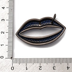 Латунные микро проложить кубического циркония подвески&nbsp;KK-U076-11EB