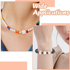 300 шт. 6 вида пластиковых бусин с имитацией жемчуга&nbsp;OACR-CJ0002-46