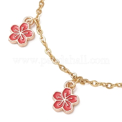 Сплав эмали шарм браслеты&nbsp;BJEW-JB13169-02