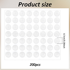 200 шт. большие силиконовые коврики для ювелирных изделий из эпоксидной смолы&nbsp;AJEW-AN0007-37