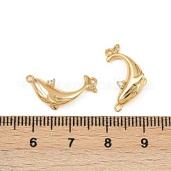 Подвески из латуни с микропаве из кубических цирконий на тему океана&nbsp;KK-F902-08D-G