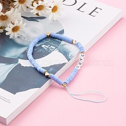 Мобильные ремешки из полимерной глины хейши из бисера&nbsp;HJEW-JM00464-03