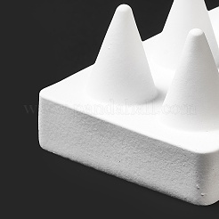 Прямоугольные выставочные витрины из полимерного кольца с 6 держателем конусов&nbsp;LS-ODIS-A012-02